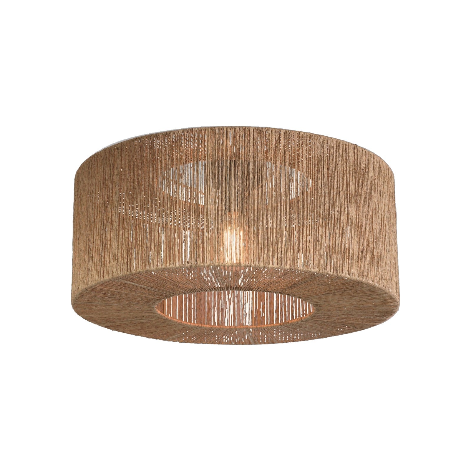 Plafonnier Iguazu jute naturel tambour 60 cm E27