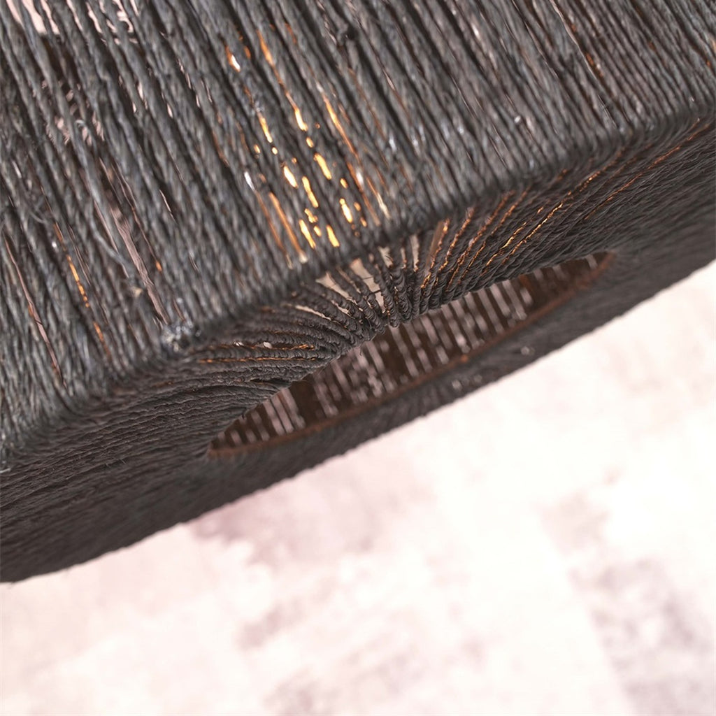 Plafonnier Iguazu jute noir 30 cm E27, vue 4