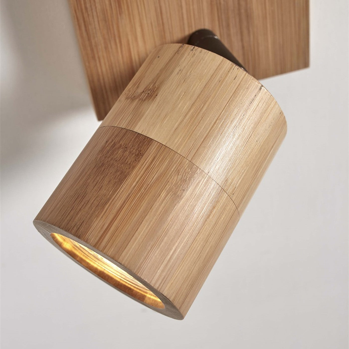 Plafonnier Java bambou naturel 2 spots GU10, vue 4