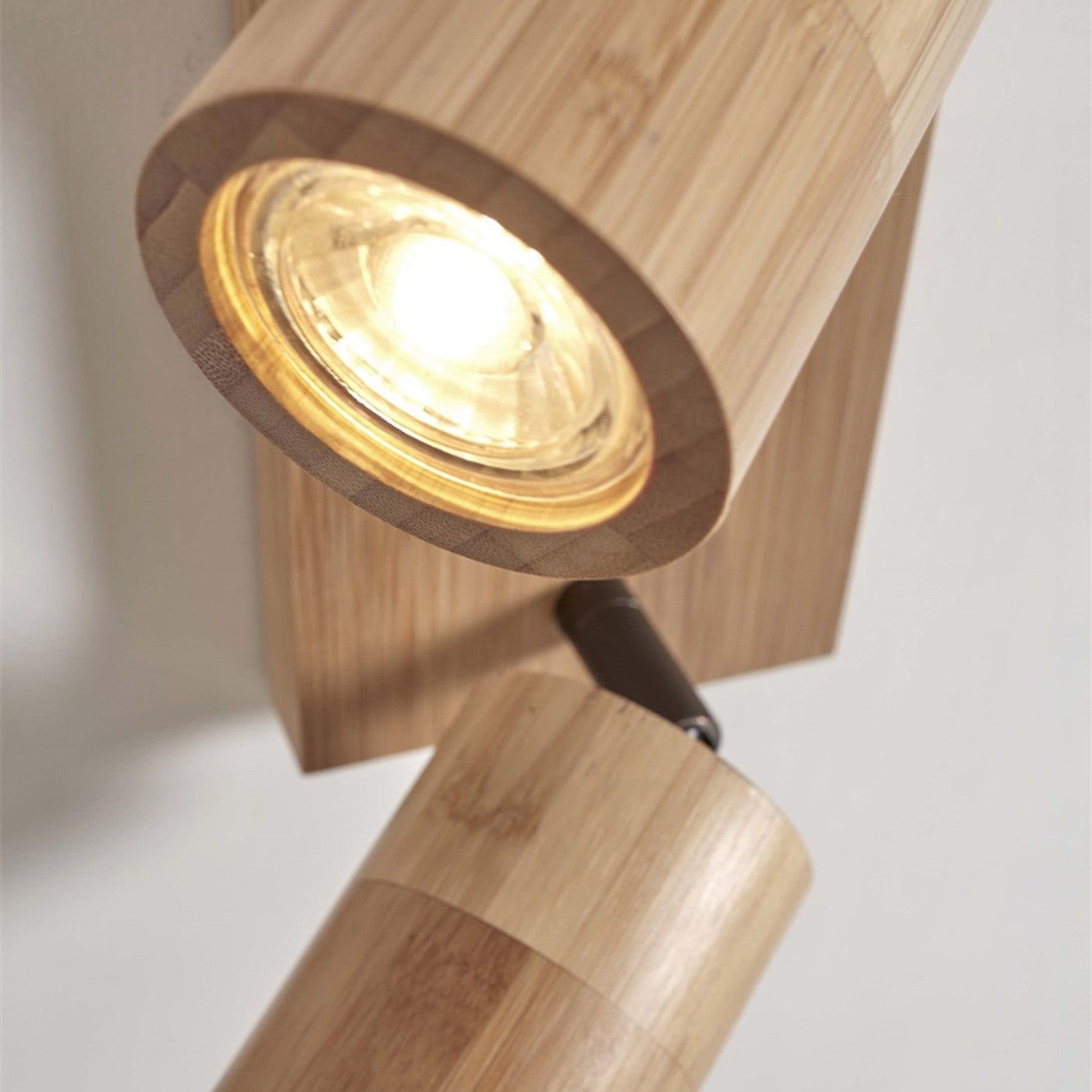 Plafonnier Java bambou naturel 2 spots GU10, vue 6