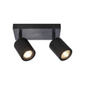 Plafonnier Java bambou 2 spots GU10 noir