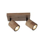 Plafonnier Java bambou 2 spots GU10 naturel
