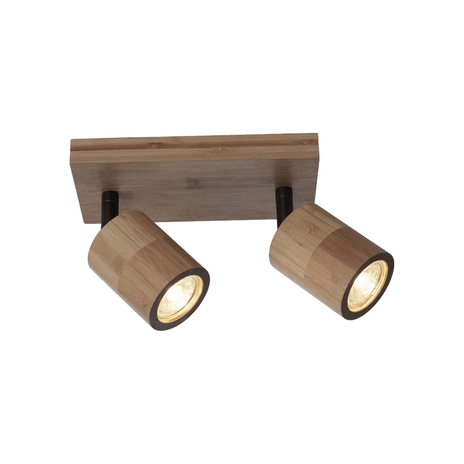 Plafonnier Java bambou 2 spots GU10 naturel