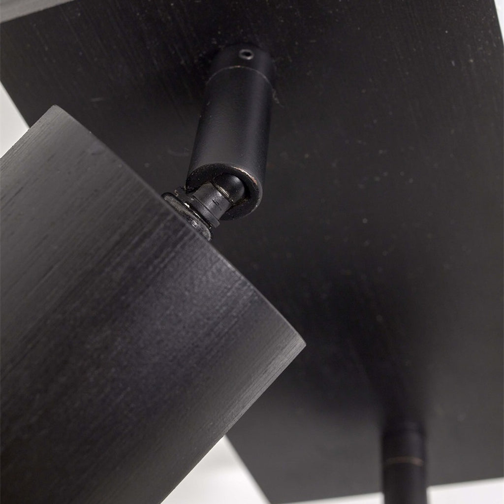 Plafonnier Java bambou noir 2 spots GU10, vue 6