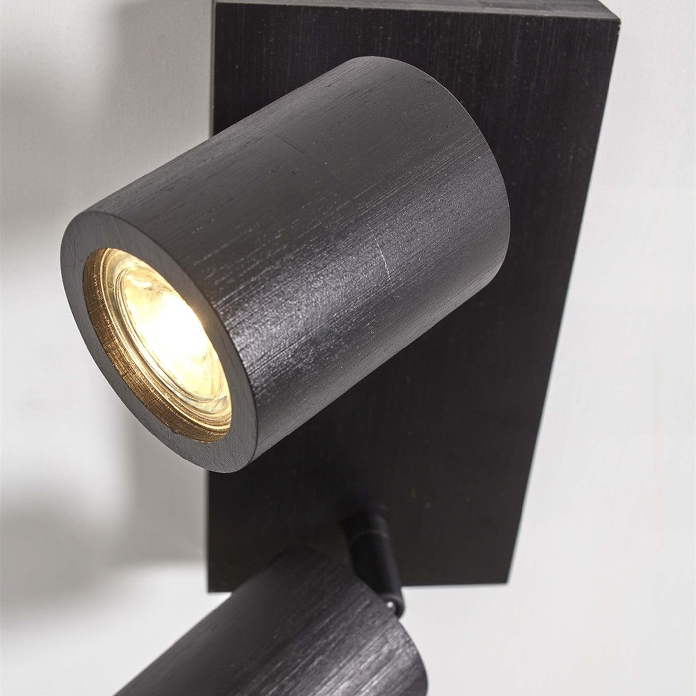 Plafonnier Java bambou noir 2 spots GU10, vue 8