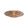 Plafonnier Kalimantan bambou noir et naturel plat 44 cm E27