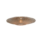 Plafonnier Kalimantan bambou noir et naturel plat 87 cm E27