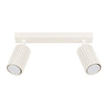 Plafonnier Karbon 2 spots barre beige, deux spots orientables sur leur barre