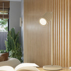 Plafonnier Karbon 3 spots barre beige en situation