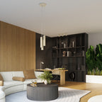 Plafonnier Karbon 3 spots barre beige en ambiance