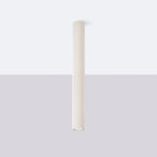 Plafonnier Karbon 60 tube cannelé beige installé au plafond