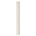 Plafonnier Karbon 60 tube cannelé beige, tube cannelé au ras du plafond