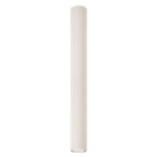 Plafonnier Karbon 60 tube cannelé beige, tube cannelé au ras du plafond