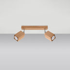 Plafonnier Keke 2 chêne, détail du chêne