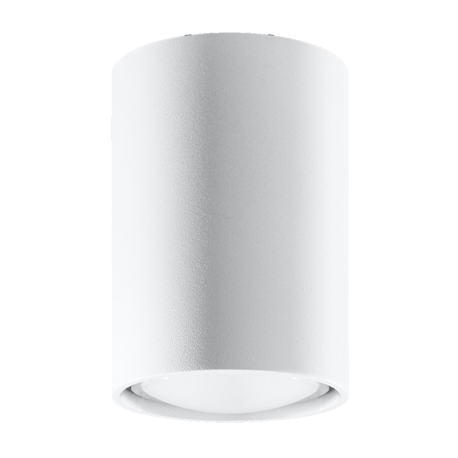 Plafonnier Lagos 10 métal blanc, cylindre en acier blanc