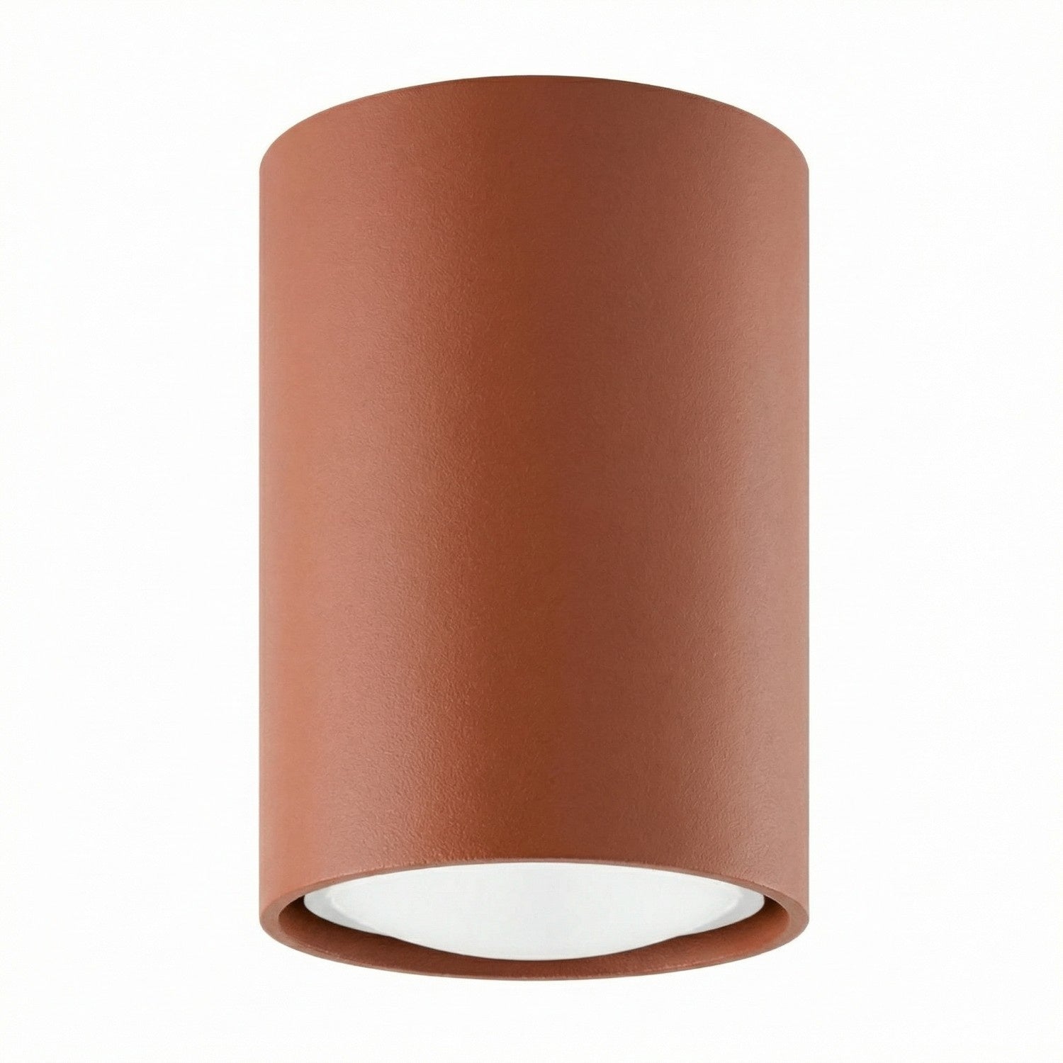 Plafonnier Lagos 10 métal rouge ocre GU10