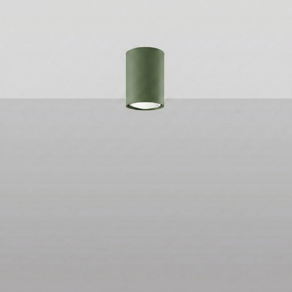 Plafonnier Lagos 10 métal vert olive GU10, vue 2