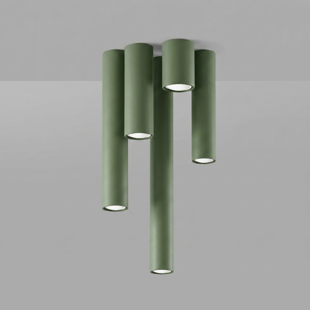 Plafonnier Lagos 10 métal vert olive GU10, vue 6