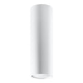 Plafonnier Lagos 20 métal blanc, cylindre en acier blanc