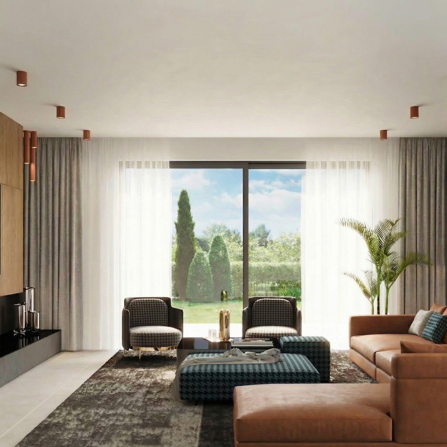Plafonnier Lagos 20 métal rouge ocre GU10, vue 13