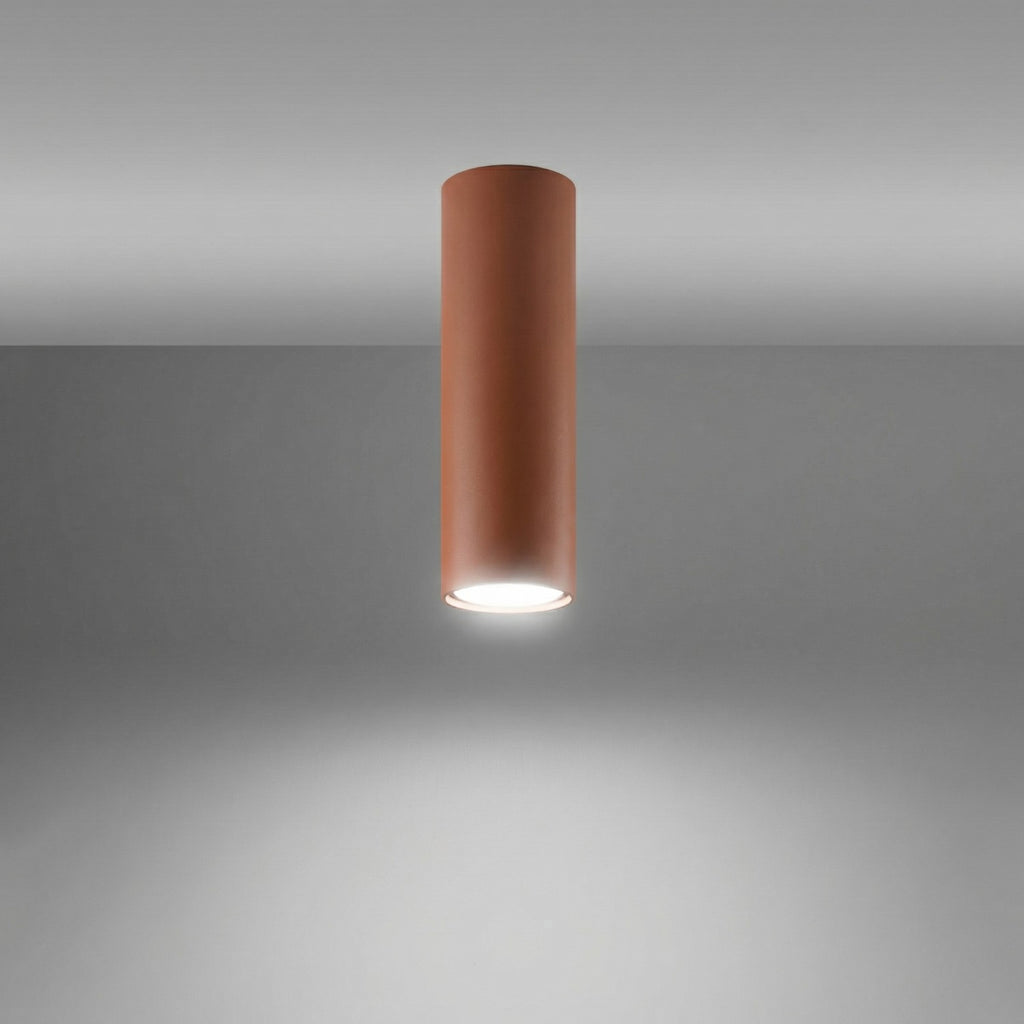 Plafonnier Lagos 20 métal rouge ocre GU10, vue 3
