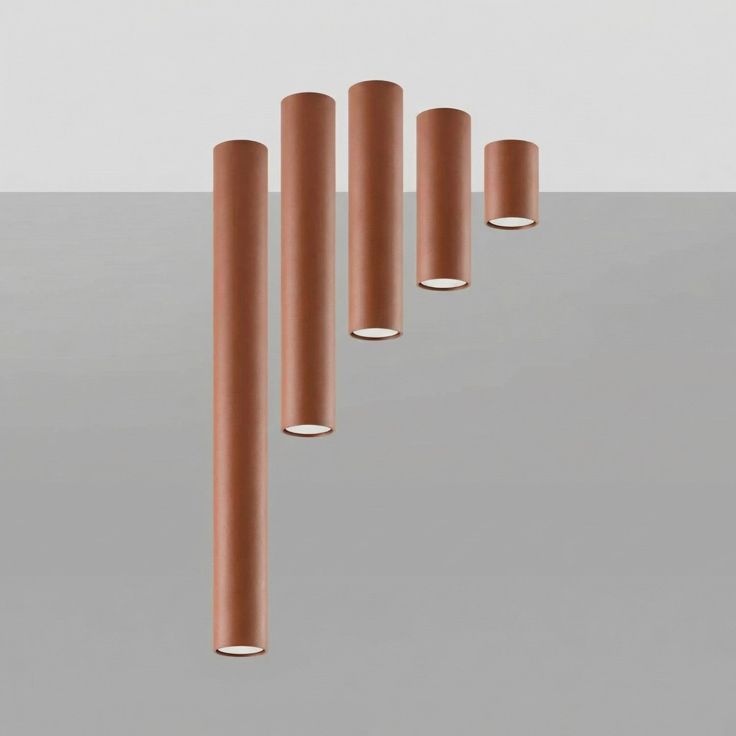 Plafonnier Lagos 20 métal rouge ocre GU10, vue 5