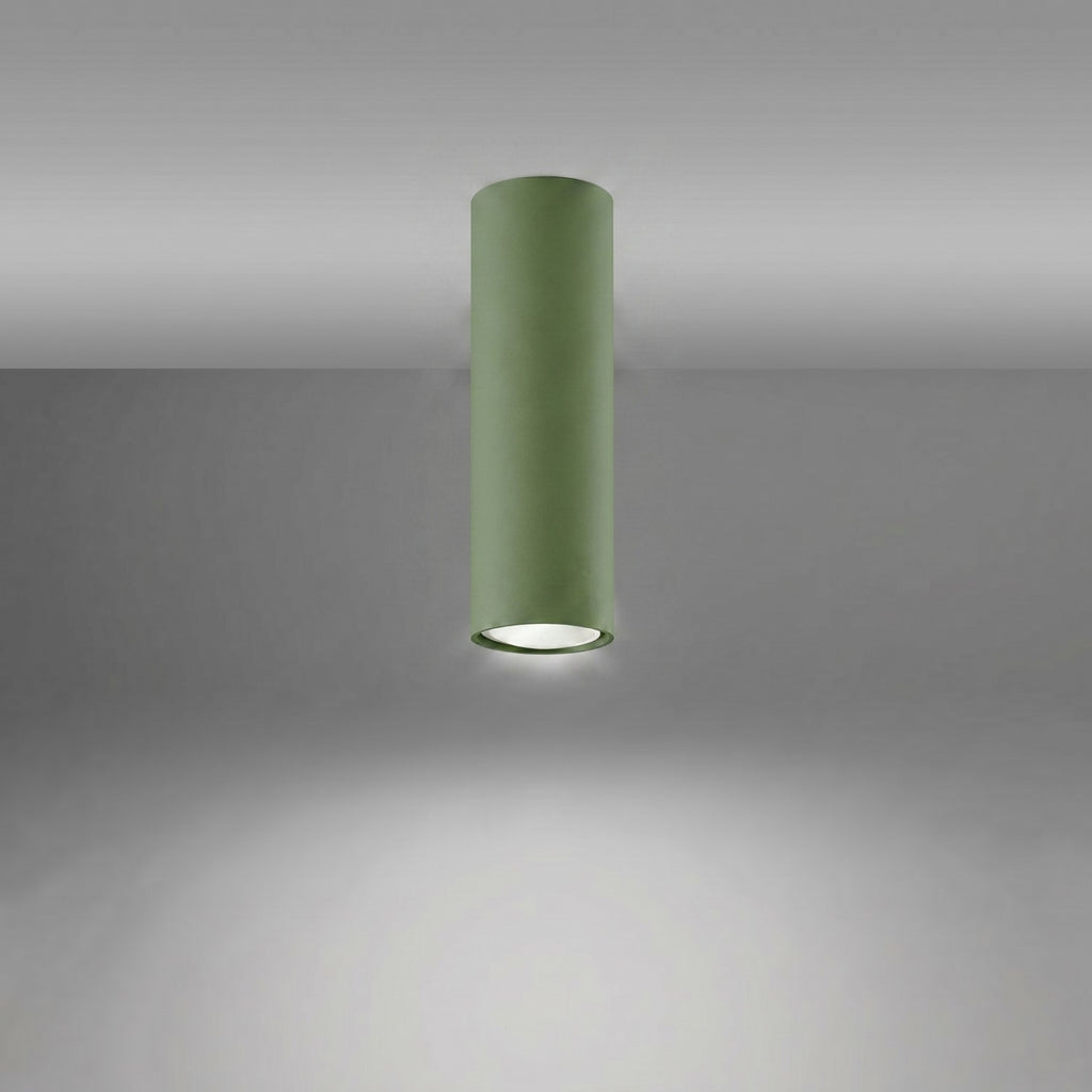 Plafonnier Lagos 20 métal vert olive GU10, vue 3