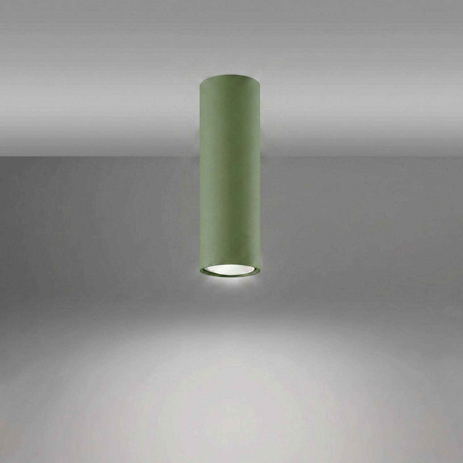 Plafonnier Lagos 20 métal vert olive GU10, vue 3