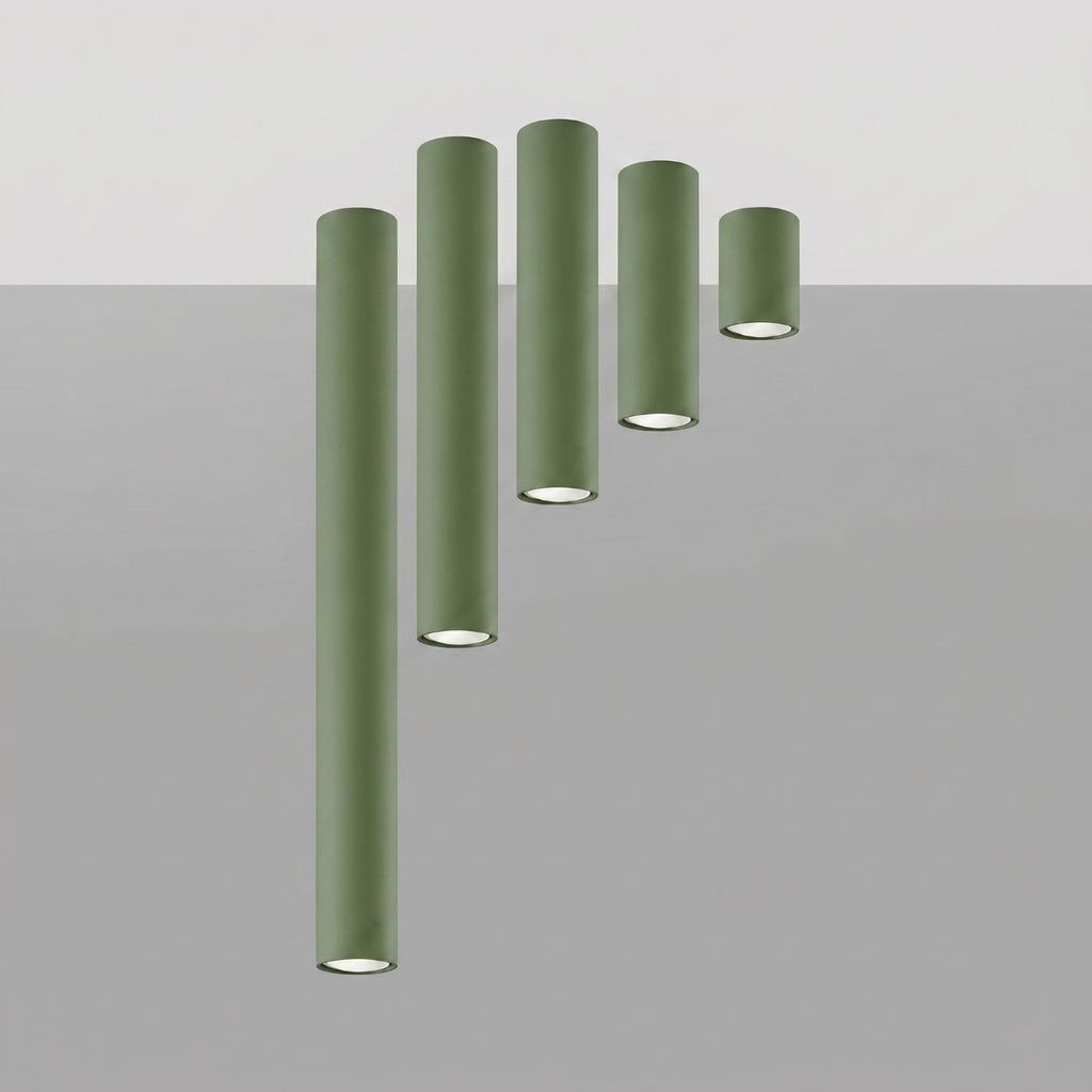 Plafonnier Lagos 20 métal vert olive GU10, vue 5