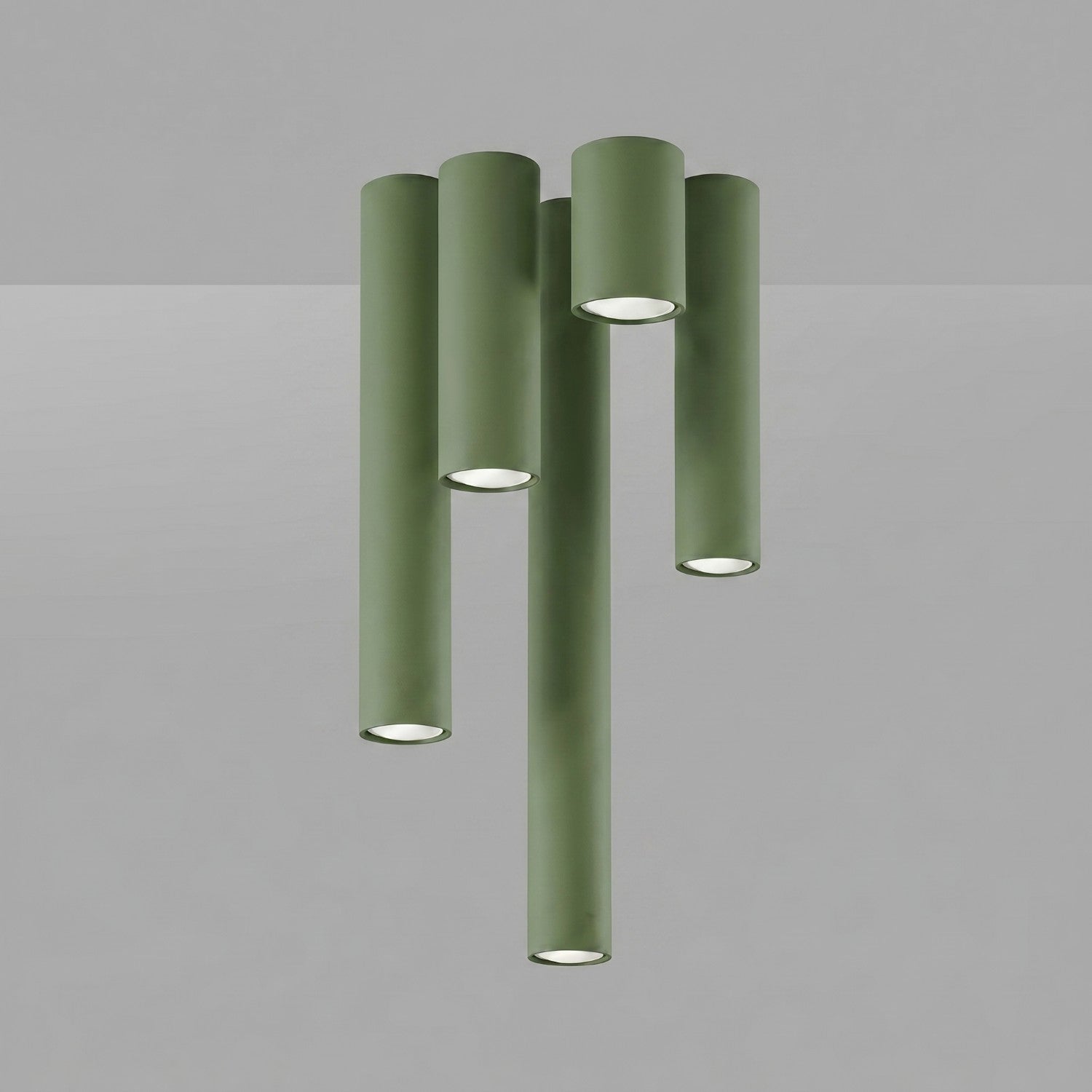 Plafonnier Lagos 20 métal vert olive GU10, vue 6