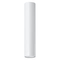 Plafonnier tube Lagos 30 métal blanc, vue de face