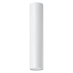Plafonnier tube Lagos 30 métal blanc, vue de face