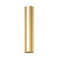 Plafonnier Lagos 30 métal doré poli GU10, tube cylindrique en acier doré poli brillant au plafond, faisceau GU10 vers le bas