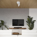 Plafonnier Lagos 3 tubes métal blanc GU10, ambiance chaleureuse