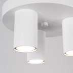 Plafonnier Lagos 3 tubes métal blanc GU10 dans un intérieur