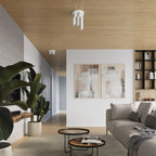 Plafonnier Lagos 3 tubes métal blanc GU10 en ambiance