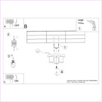 Notice de montage : Plafonnier Lagos 3 tubes métal blanc GU10
