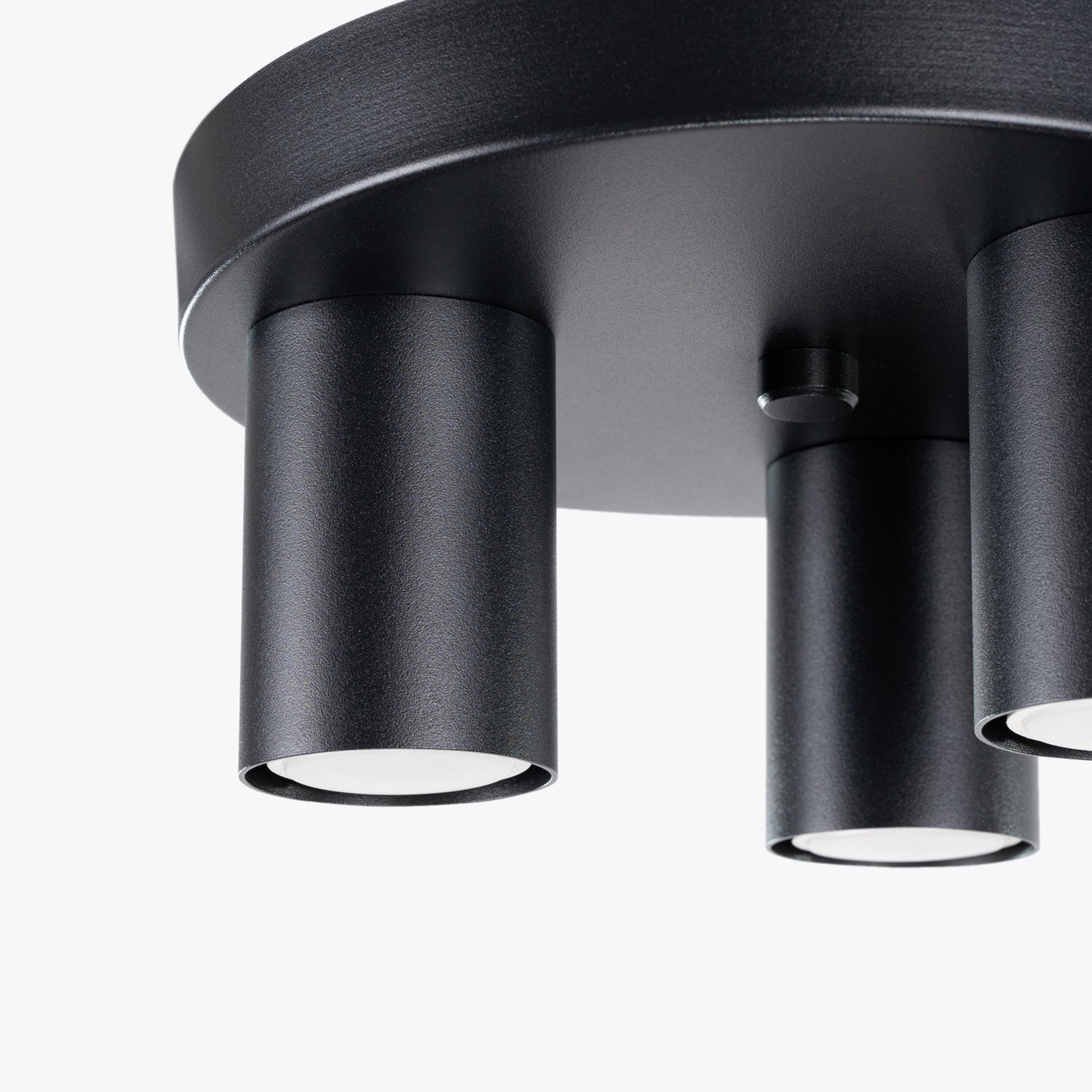 Plafonnier Lagos 3 tubes métal noir GU10 dans un intérieur