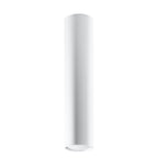 Plafonnier Lagos 40 métal blanc, cylindre en acier blanc