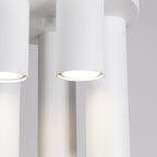 Plafonnier Lagos 5 tubes métal blanc GU10 dans un intérieur