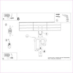 Notice de montage : Plafonnier Lagos 5 tubes métal blanc GU10