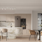 Plafonnier Lemmi 6 acier blanc GU10, ambiance contemporaine