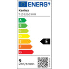Étiquette énergie du plafonnier Luna 3, classe E