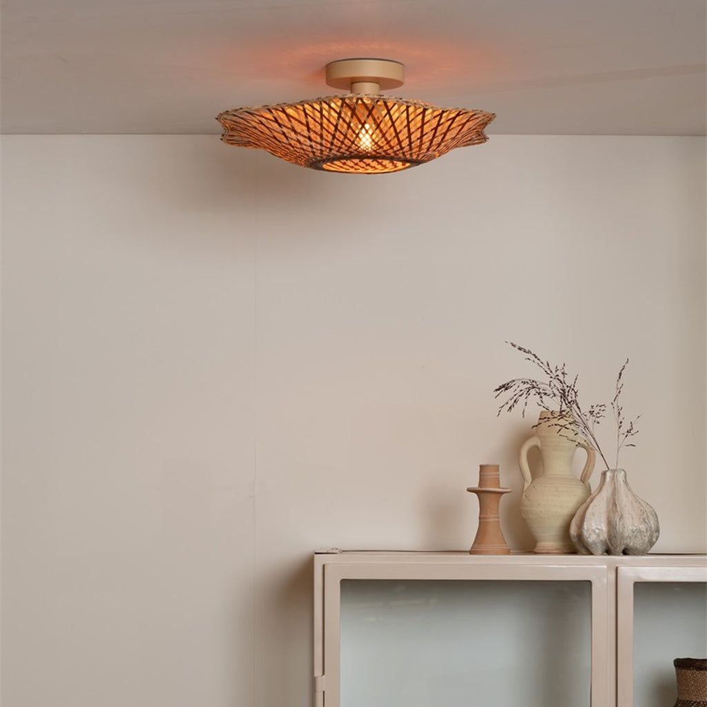 Plafonnier Madura bambou naturel 44 cm, vue 5