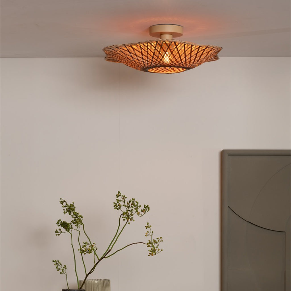 Plafonnier Madura bambou naturel 44 cm, vue 6