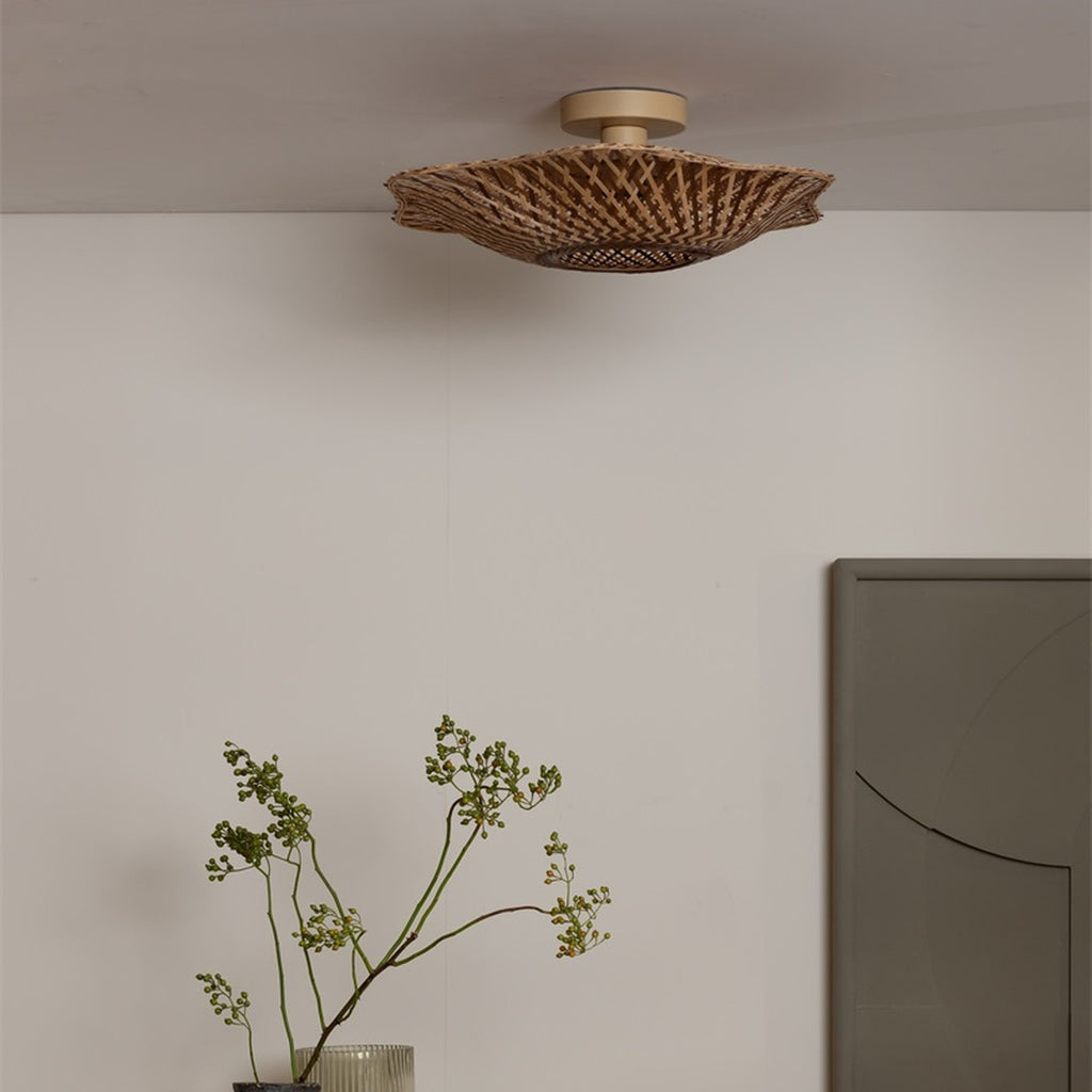 Plafonnier Madura bambou naturel 44 cm, vue 7