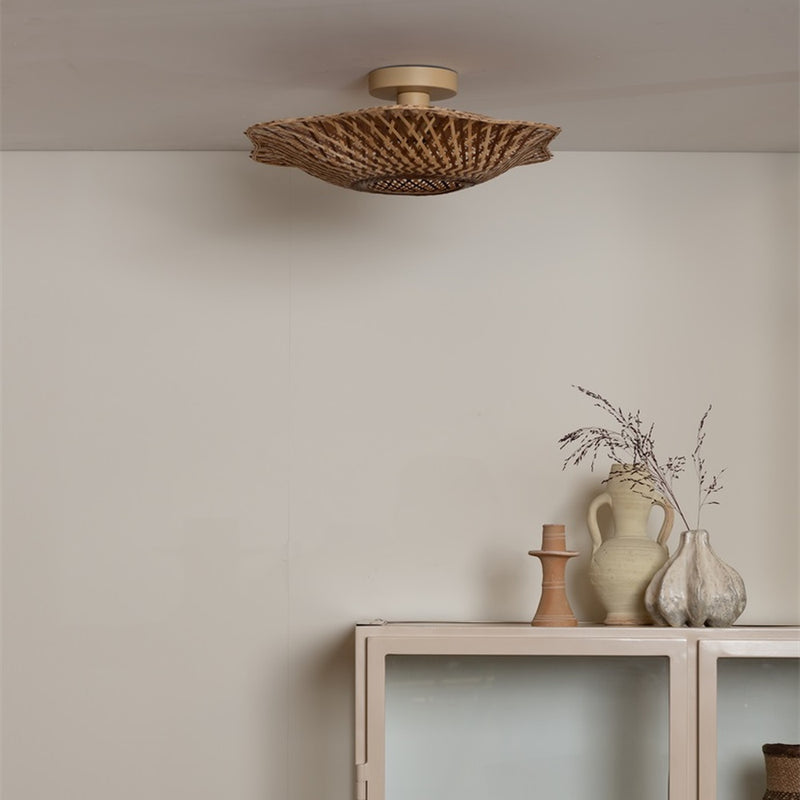 Dimensions Plafonnier Madura bambou naturel 44 cm E27