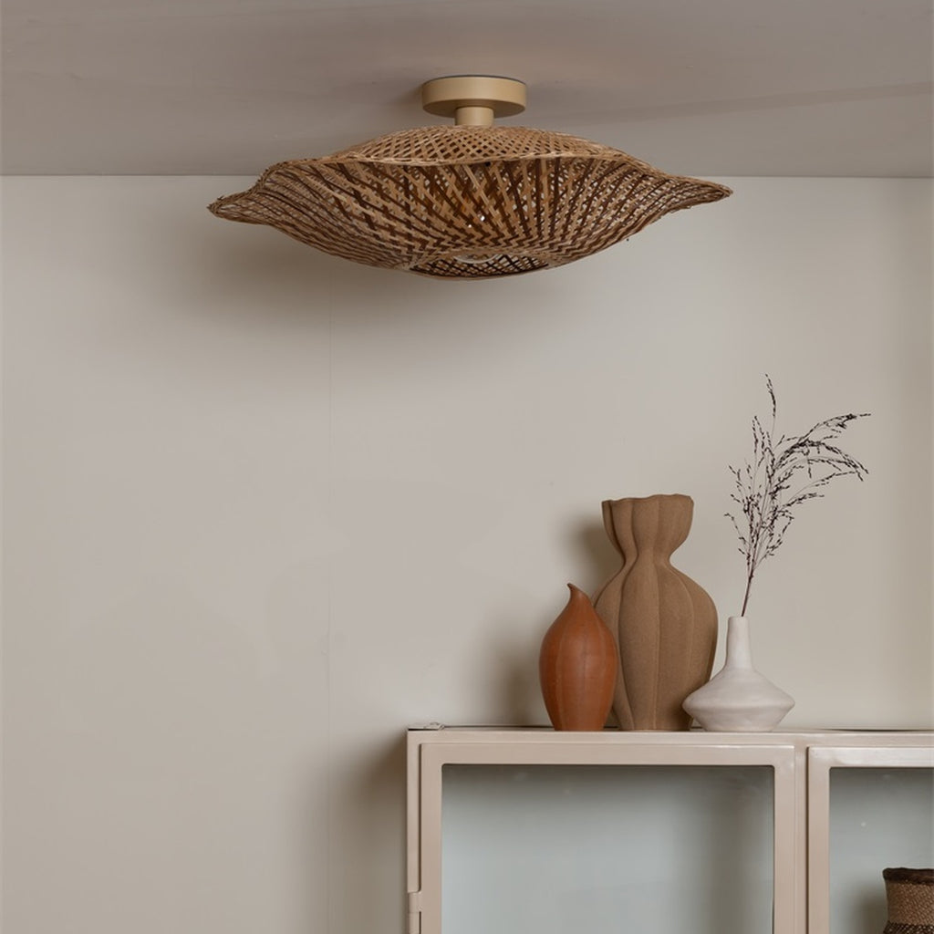 Plafonnier Madura bambou naturel 60 cm E27, vue 2