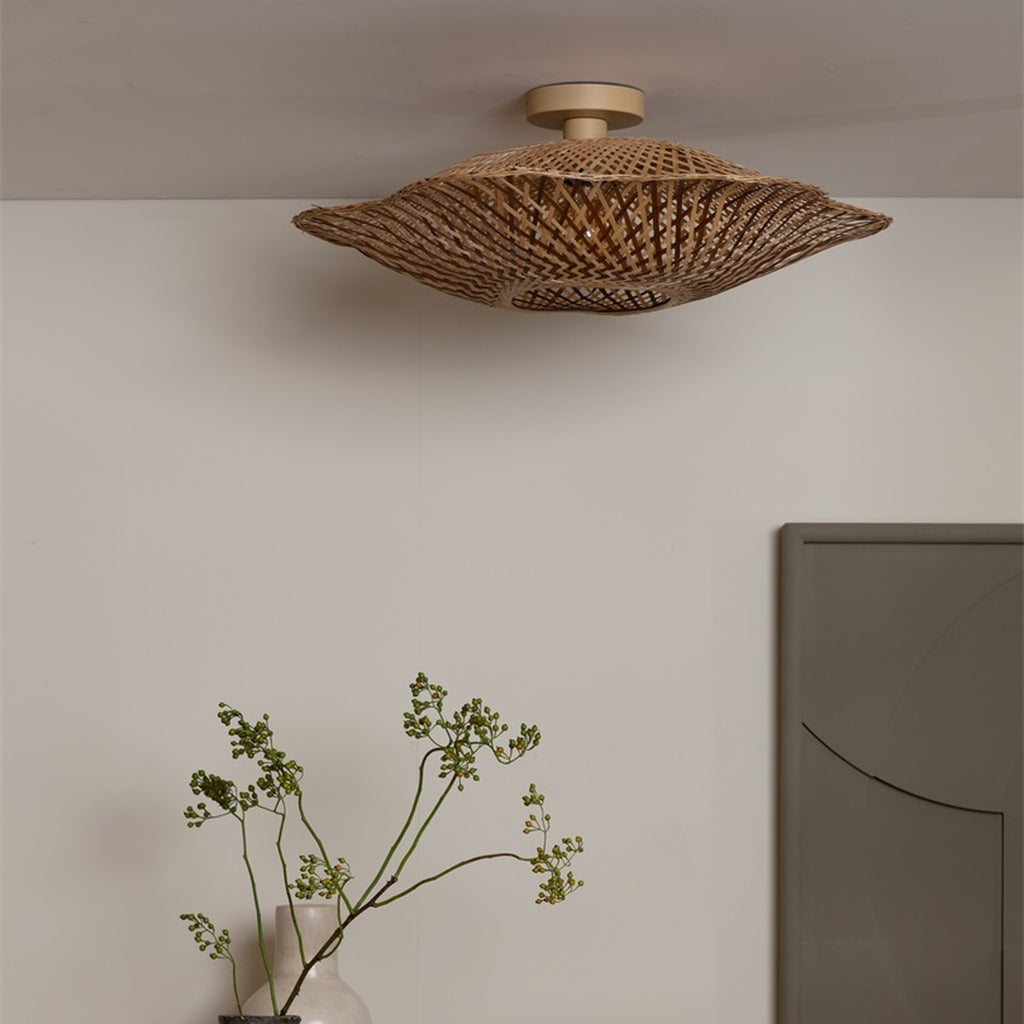 Plafonnier Madura bambou naturel 60 cm E27, vue 7