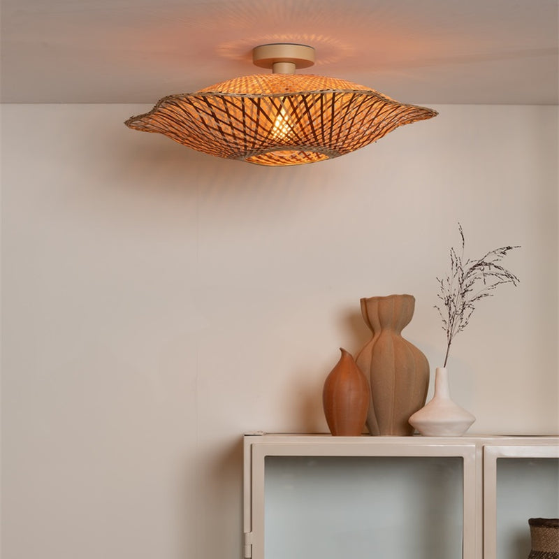 Dimensions Plafonnier Madura bambou naturel 60 cm E27